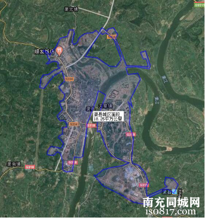 达州市2区4县1市城区面积排名，通州区排第一，知道谁排最后吗-y7.jpg